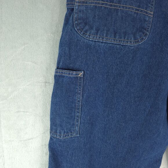 Carhartt FR Flame Resistant Carpenter Blue Denim Work Jeans FRB13-DNM 40x30 - Picture 7 of 13